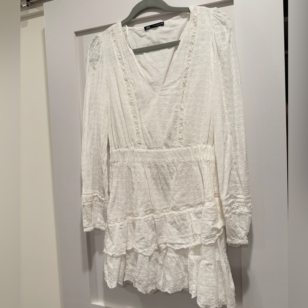 Zara white dress